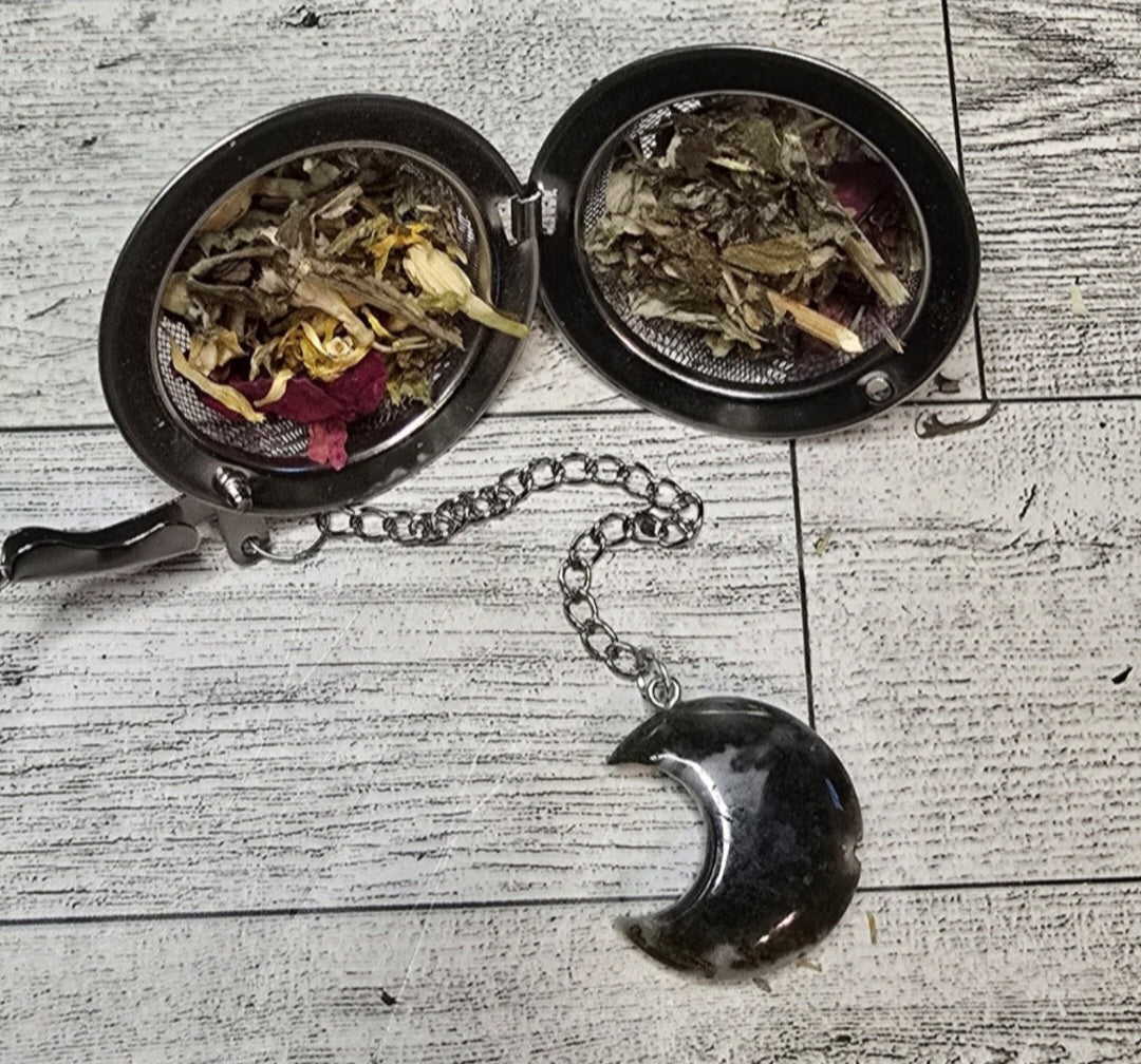 Chevron Amethyst heart tea infuser