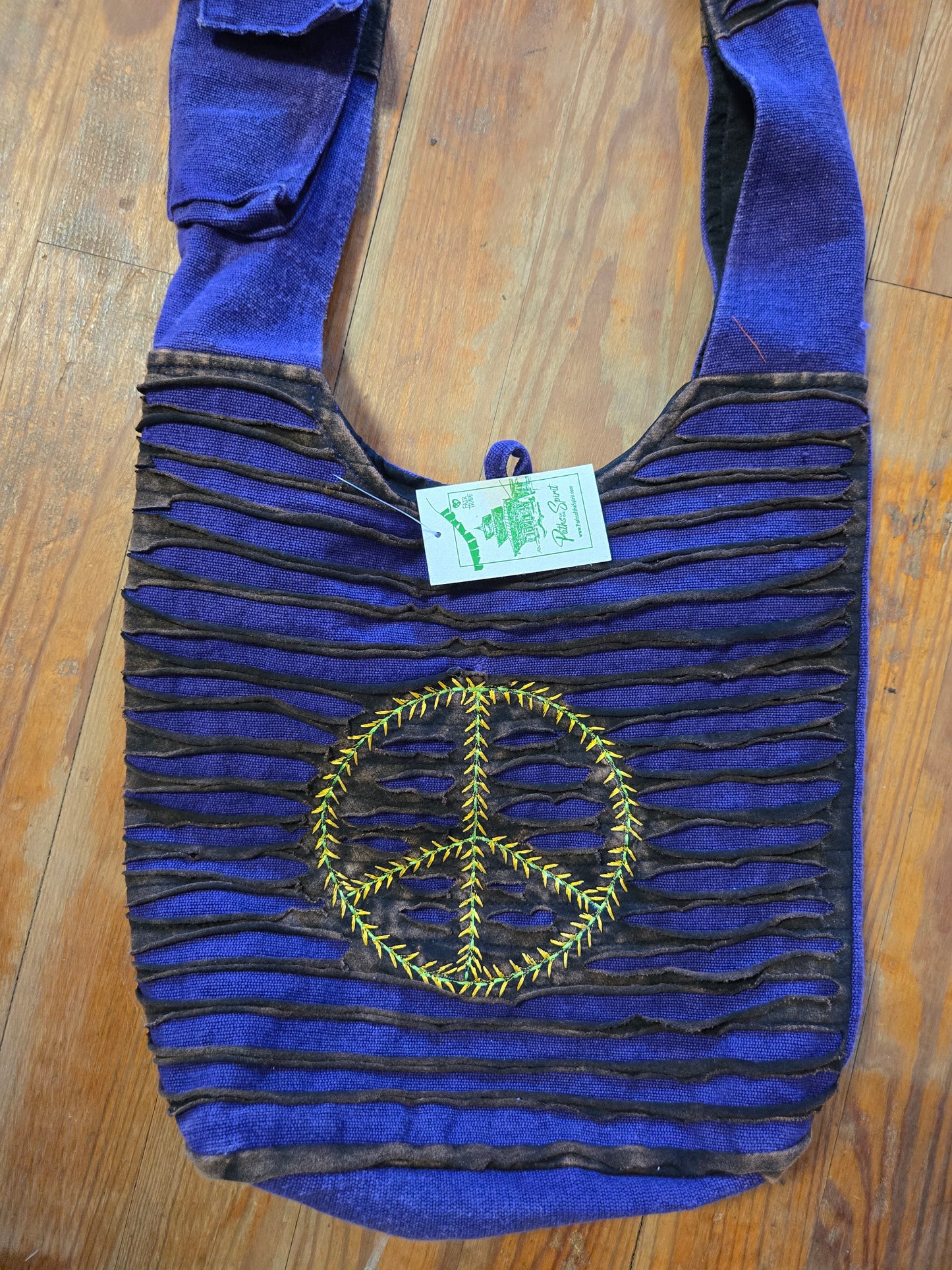 Lg peace sign bag