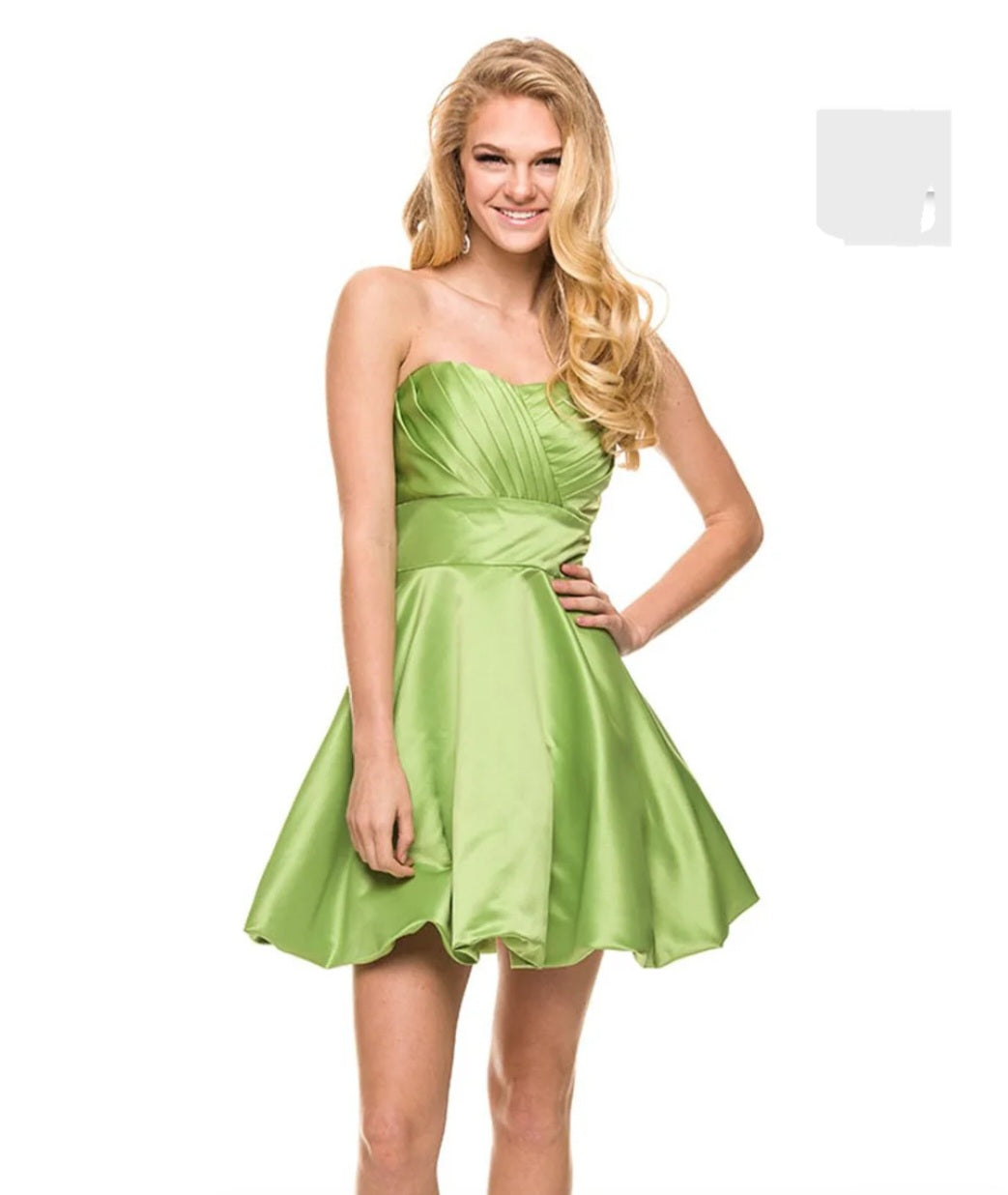 Apple green dress