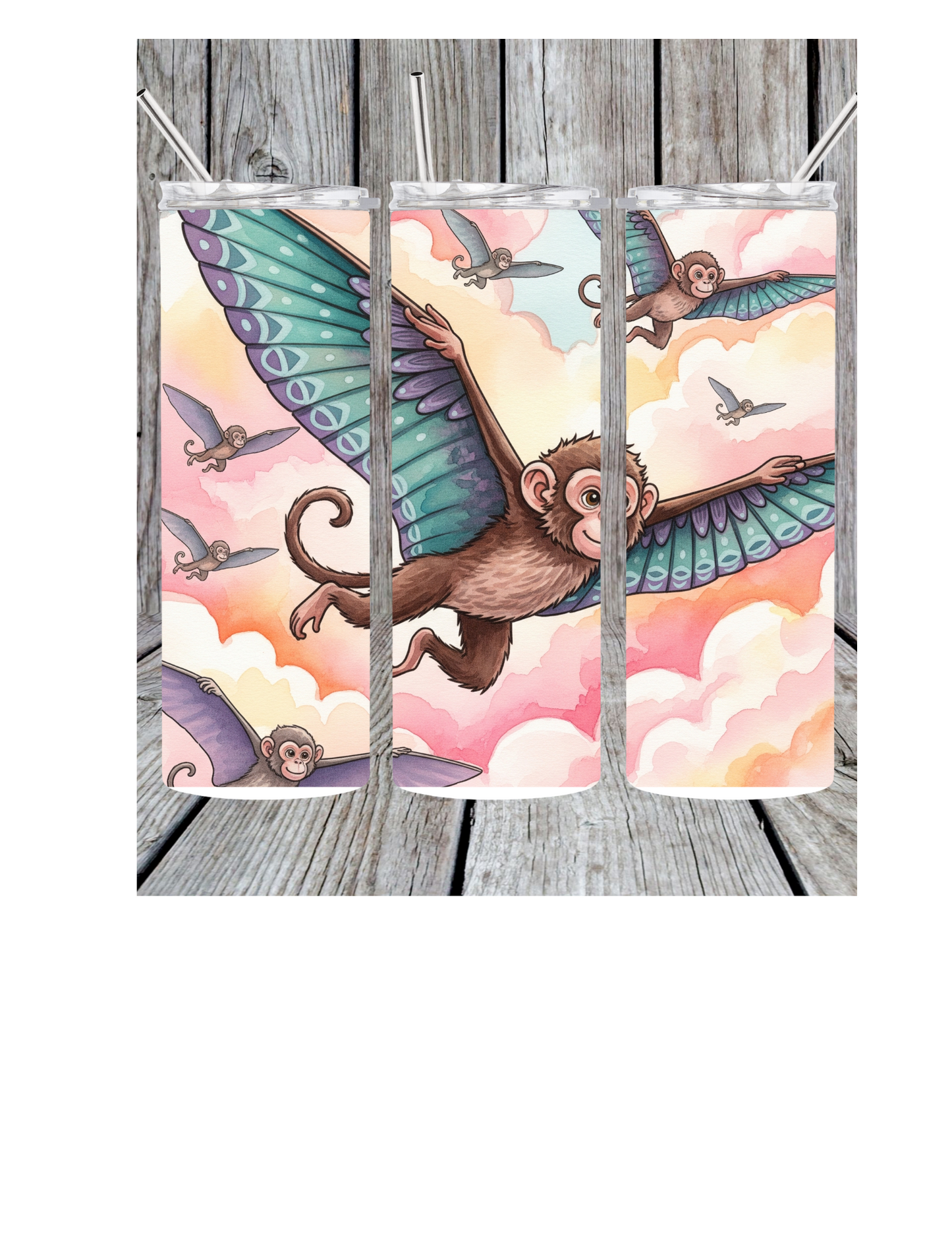 Flying monkey tumbler