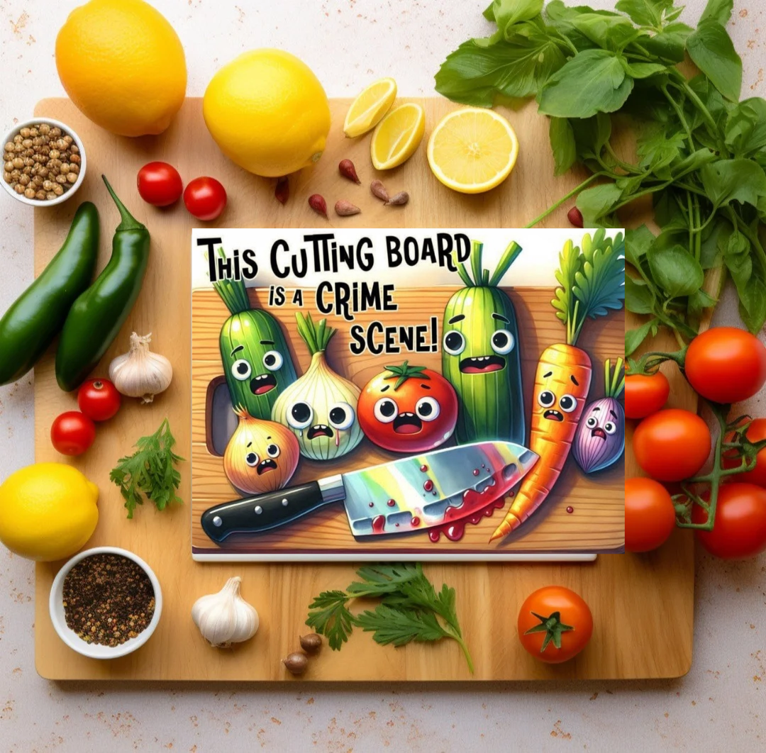 Crime scene cutting board