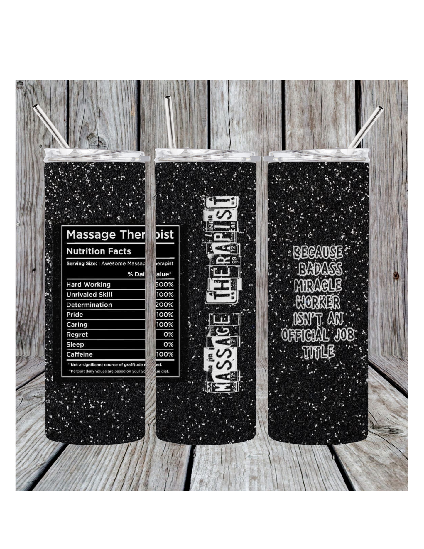 Massage therapist tumbler