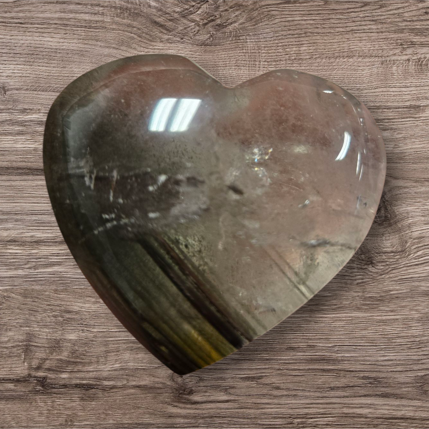 Garden quartz heart
