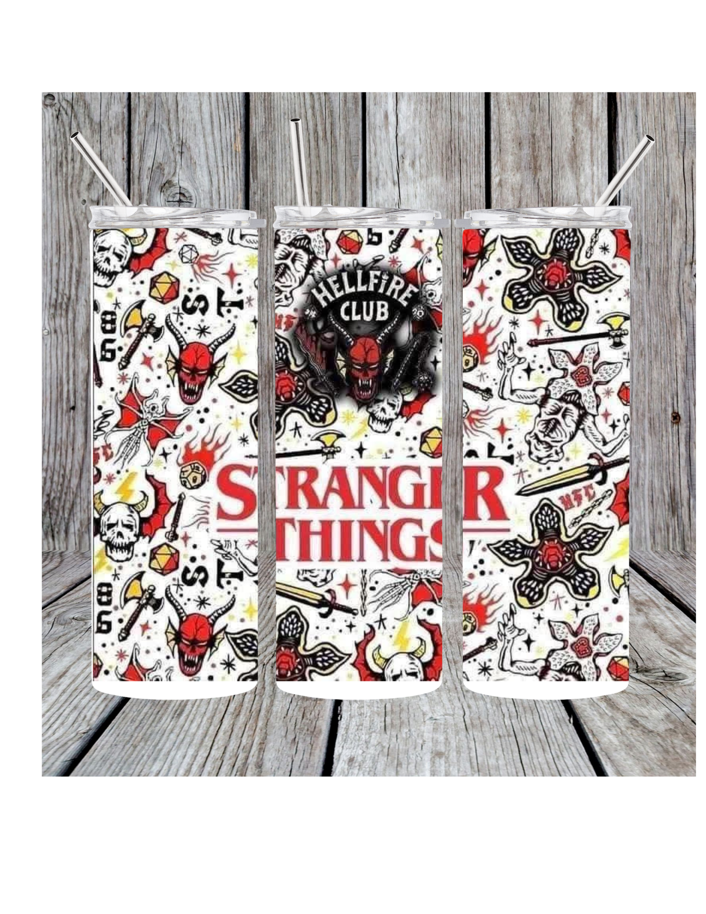 Stranger things tumbler