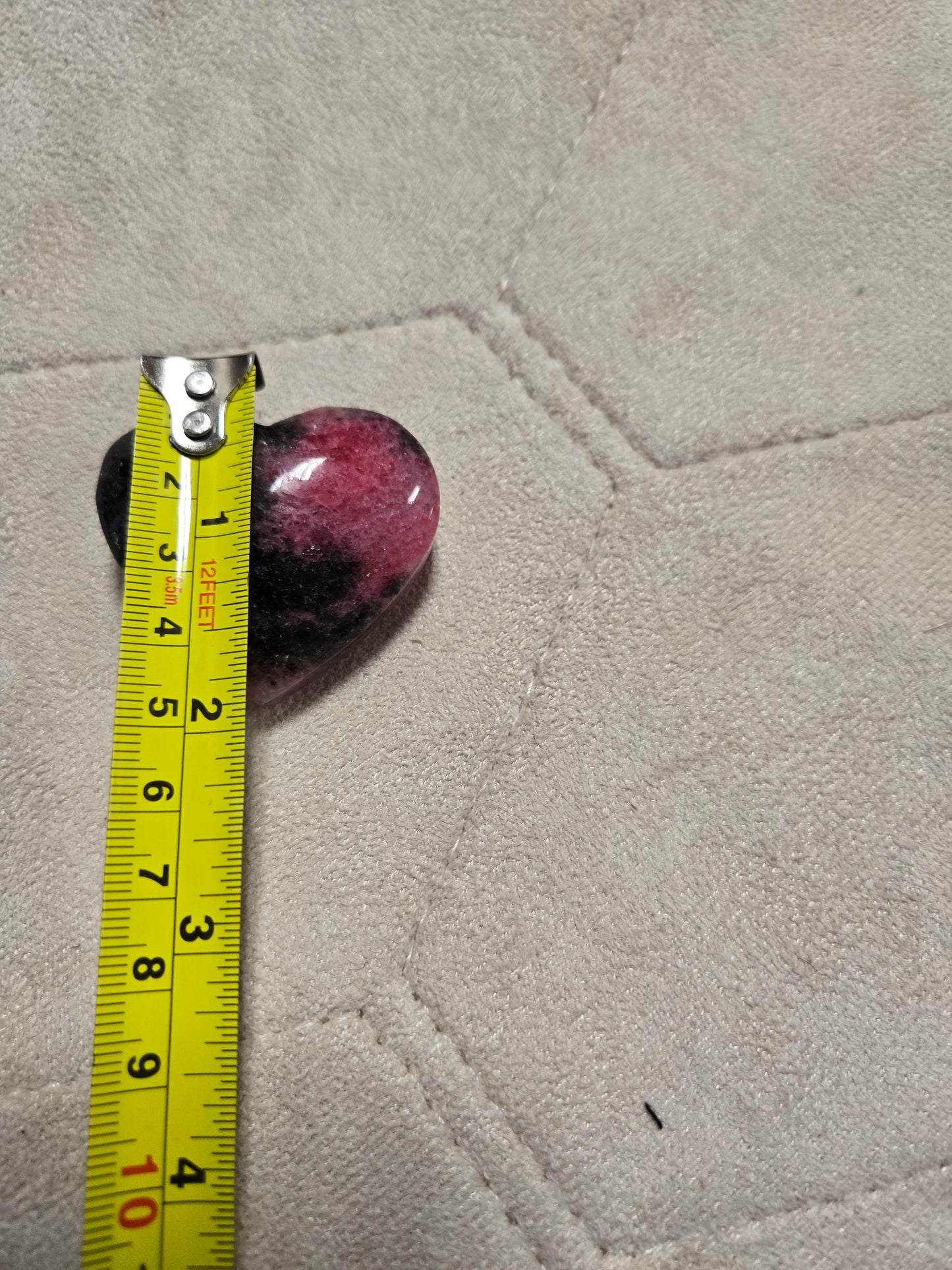 Rhodonite heart