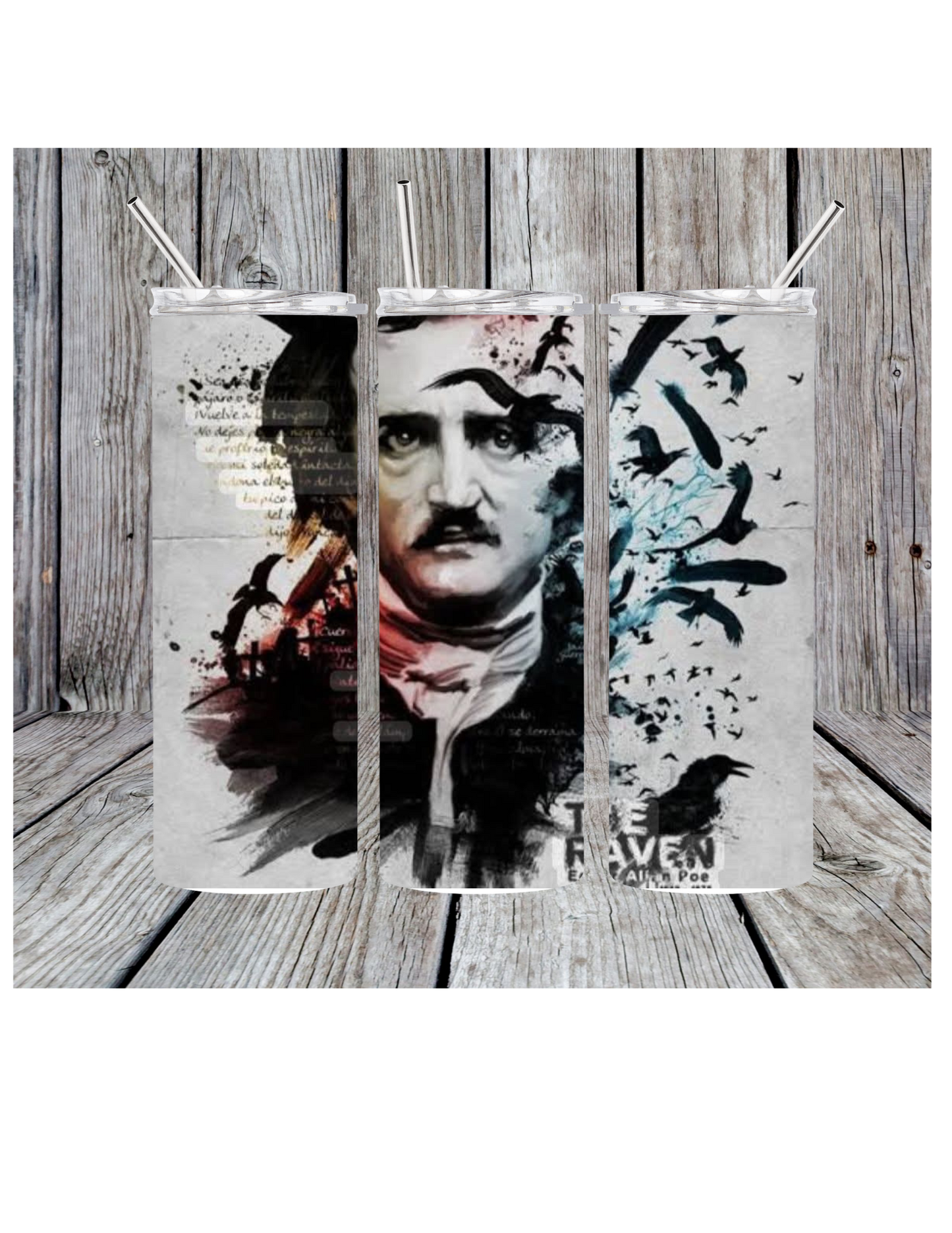 Edgar Allen poe tumbler