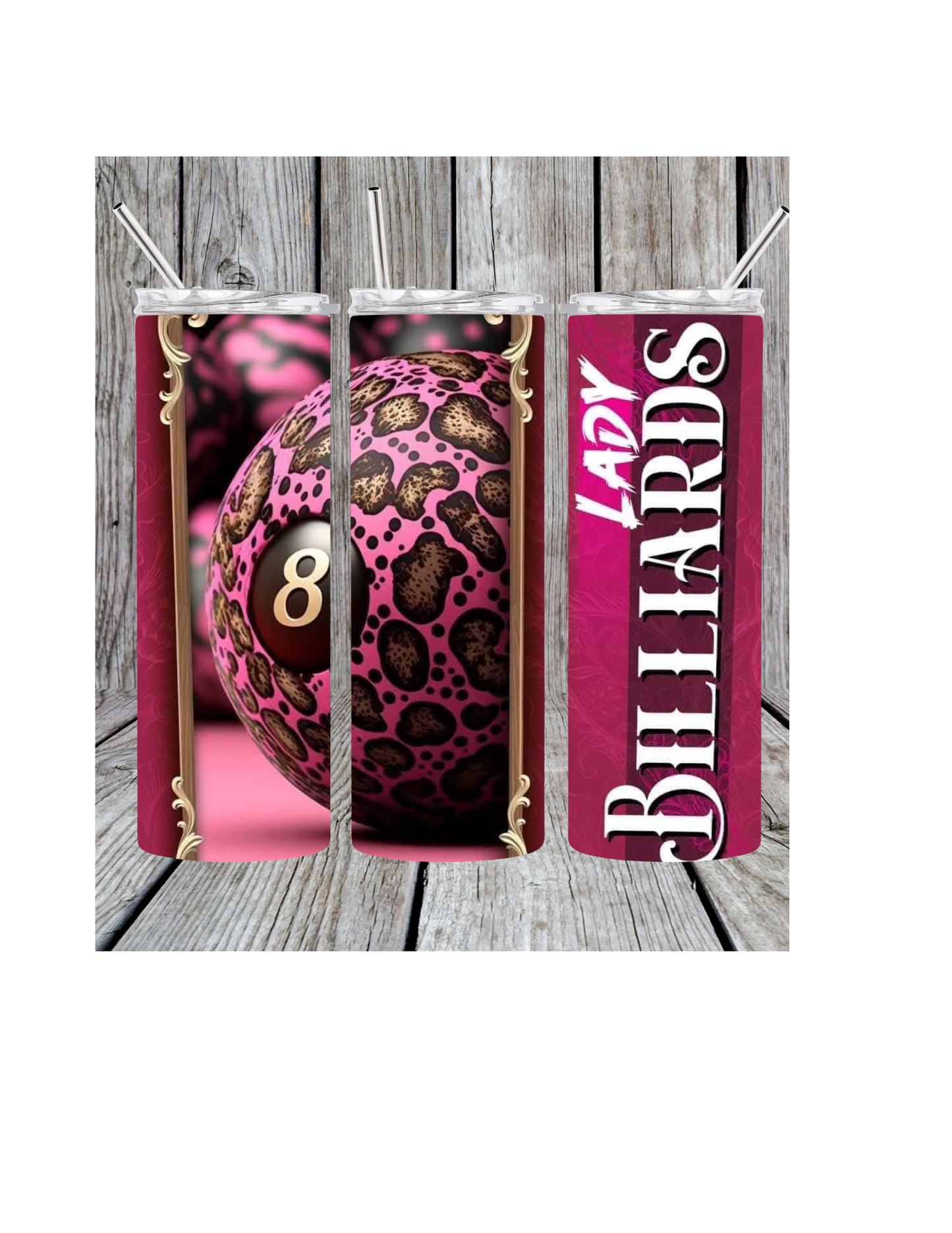 Lady billiards tumbler