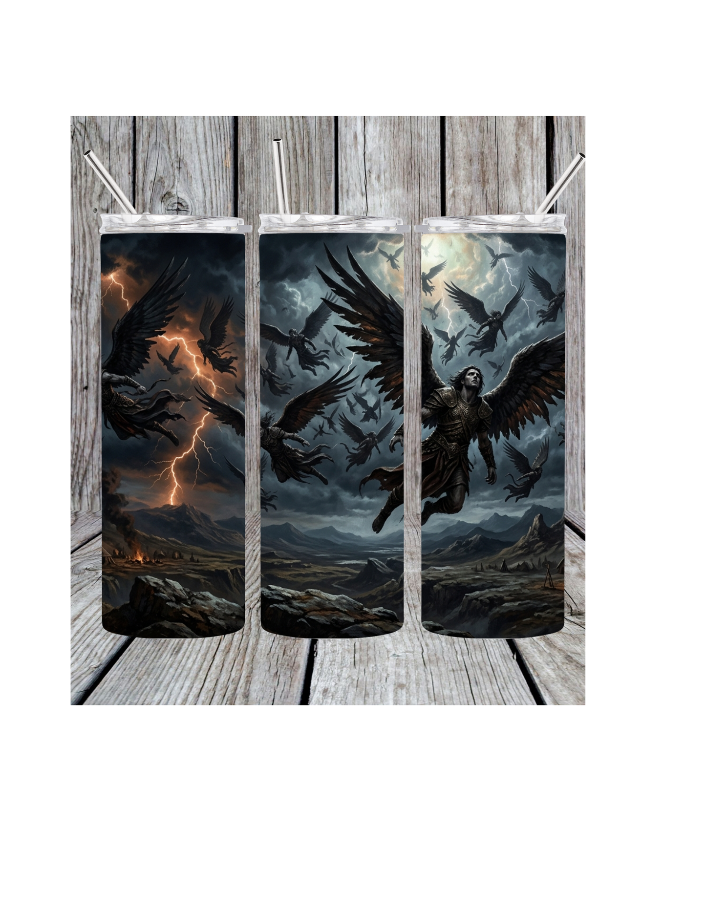 Fallen angels tumbler