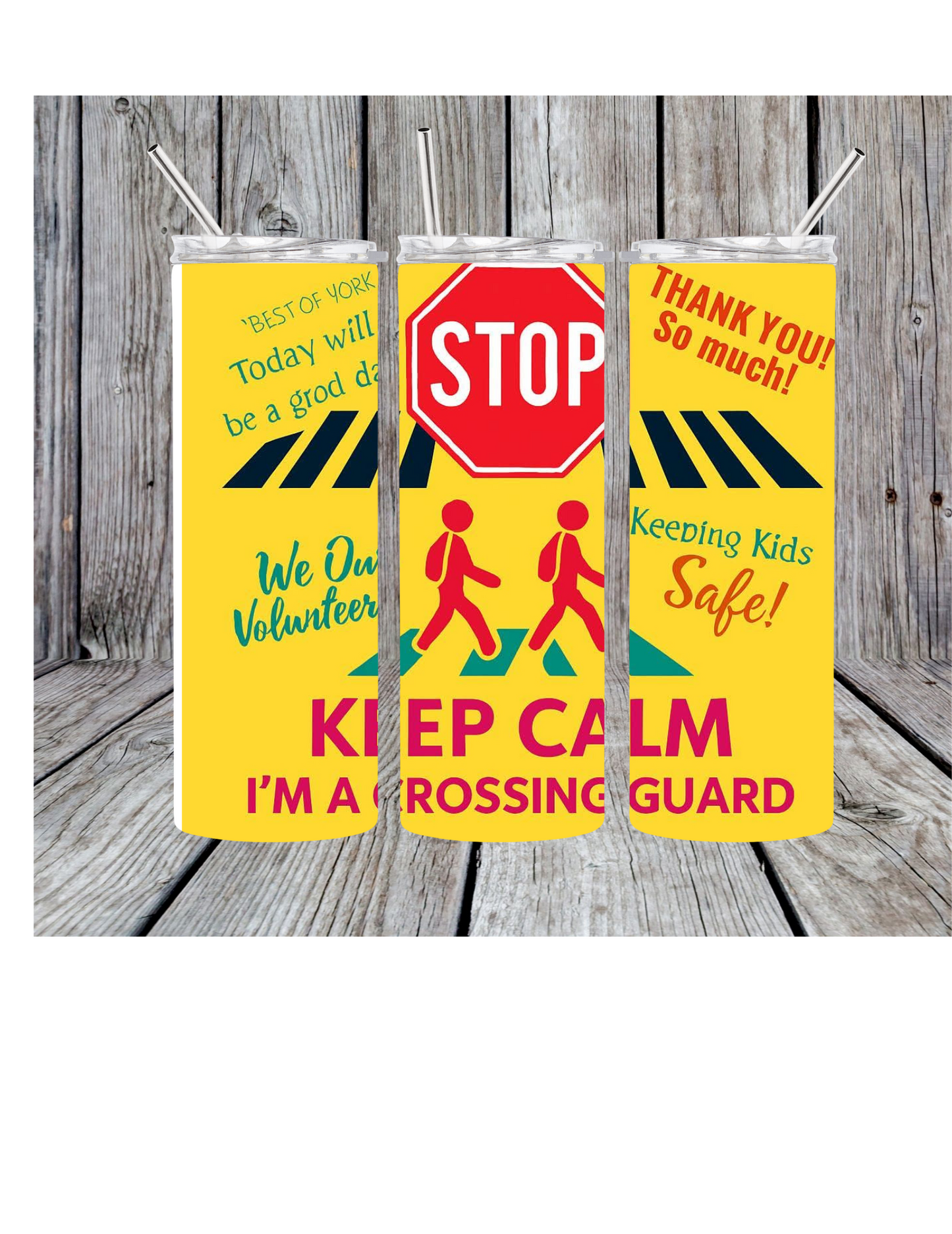 Crossing guard tumbler
