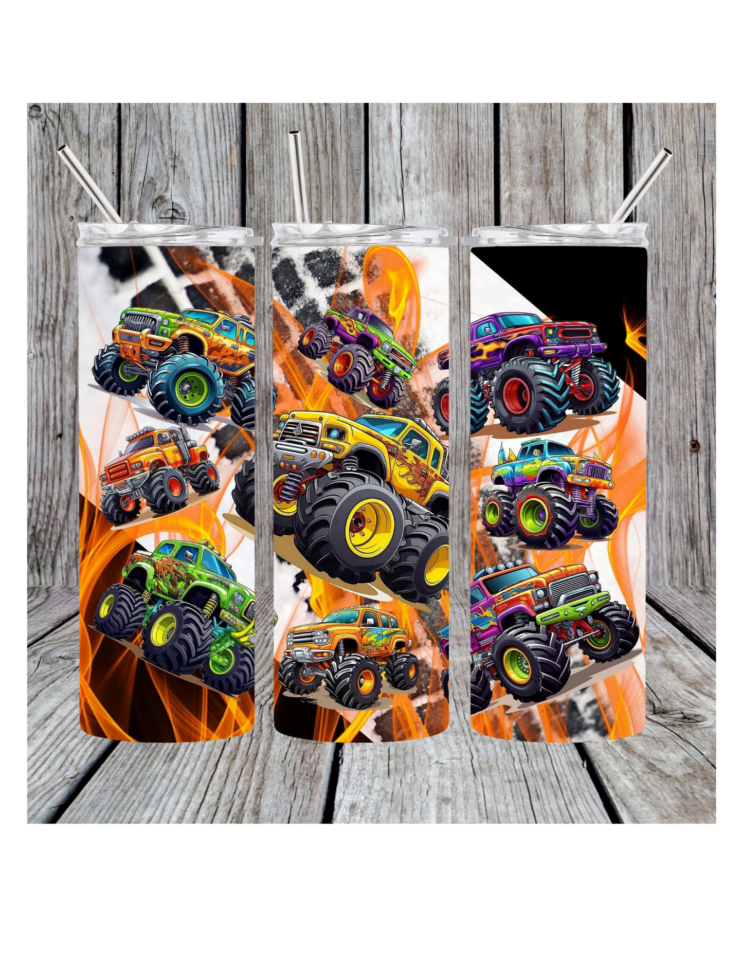 Monster truck tumbler