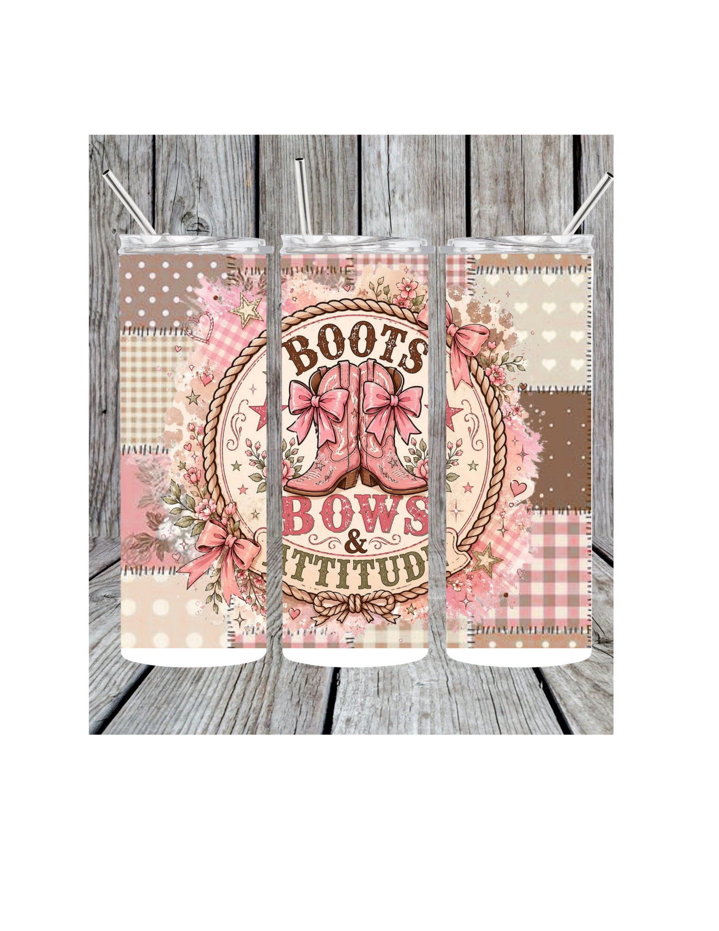 Boots and bows tumbler