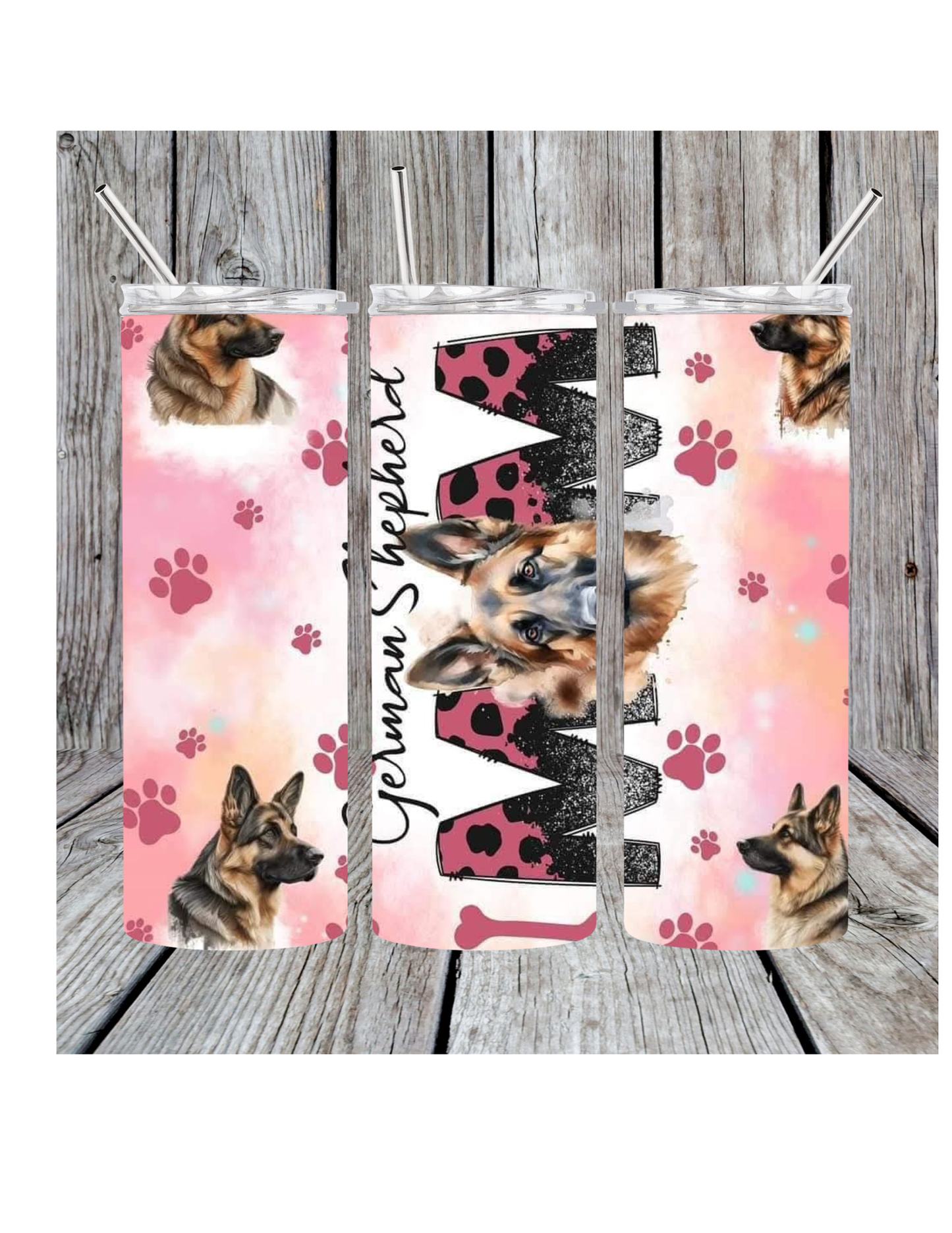 German shepherd mom tumbler
