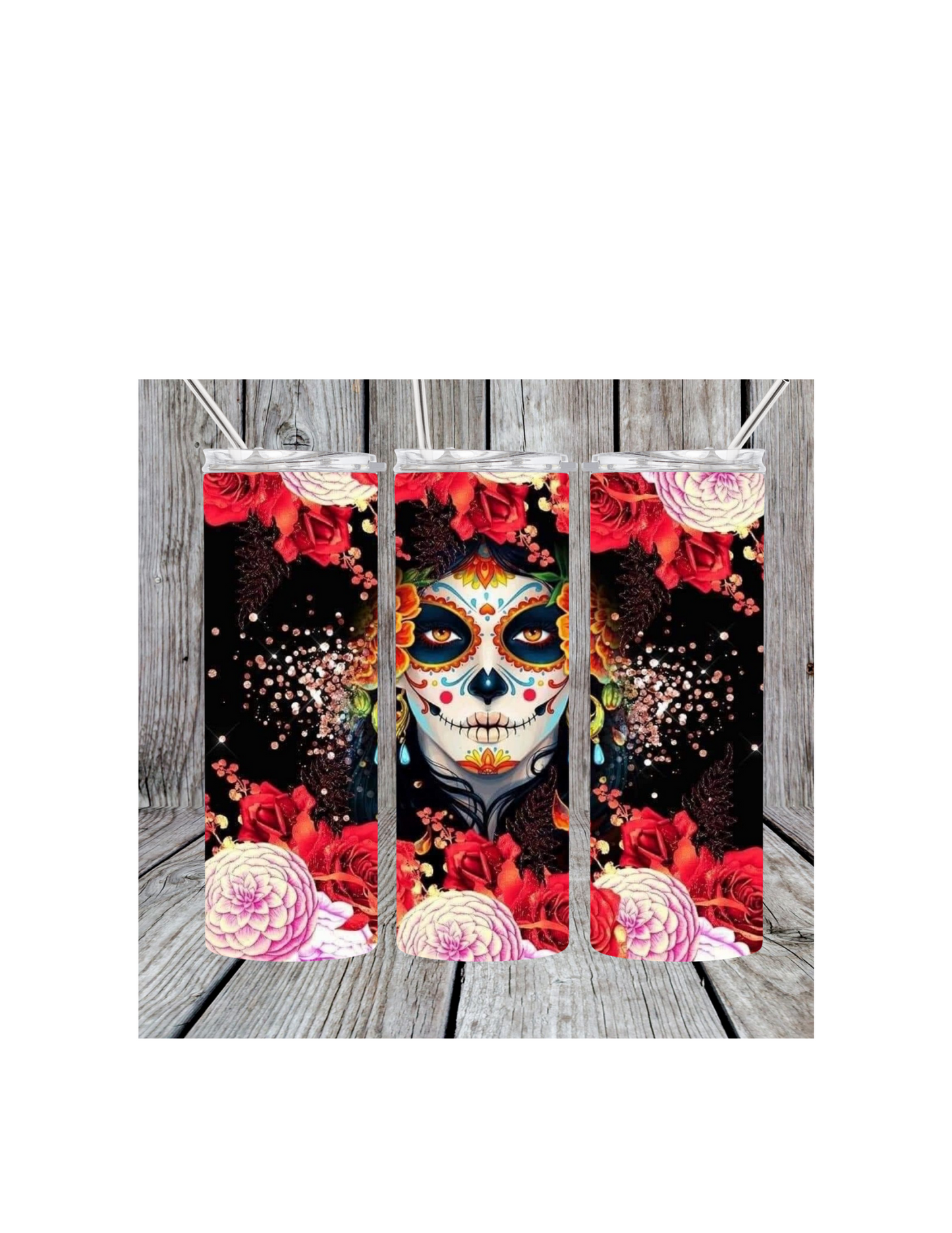 Day of the dead tumbler