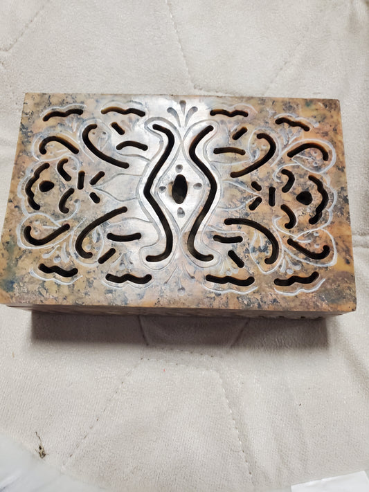 Soapstone scroll box