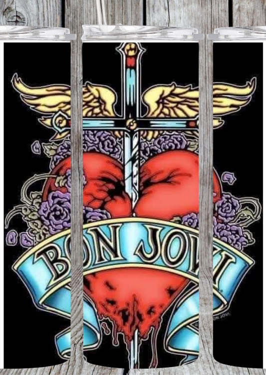 Bon Jovi tumbler