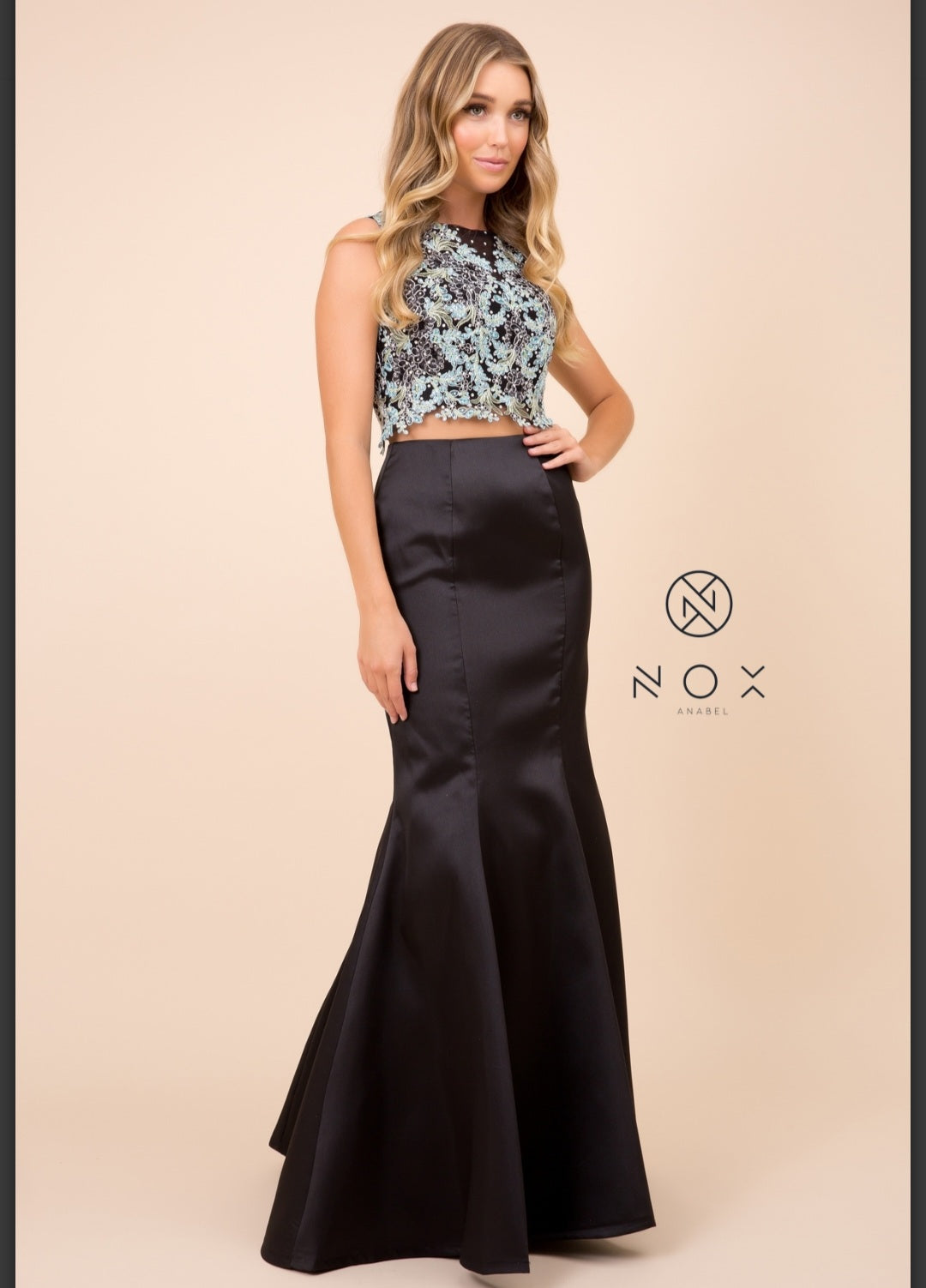 Noxabel 2 pc black dress