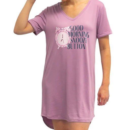 Good morning snooze button sleep shirt