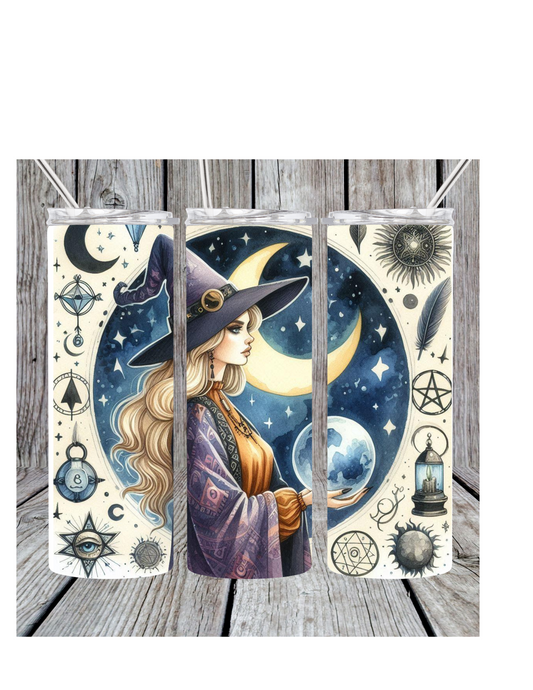 Celestial witch tumbler