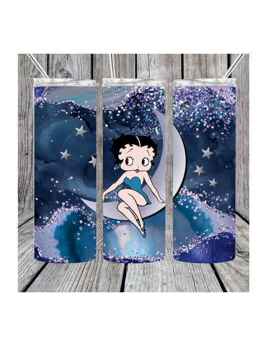 Blue Betty boop tumbler