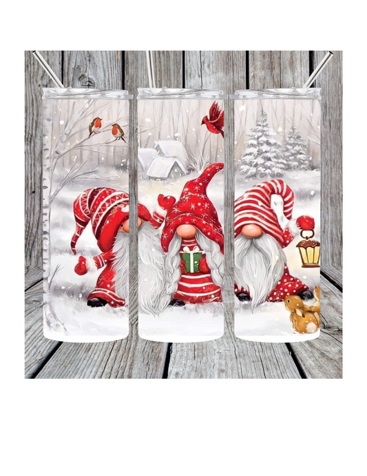 Christmas gnome tumbler