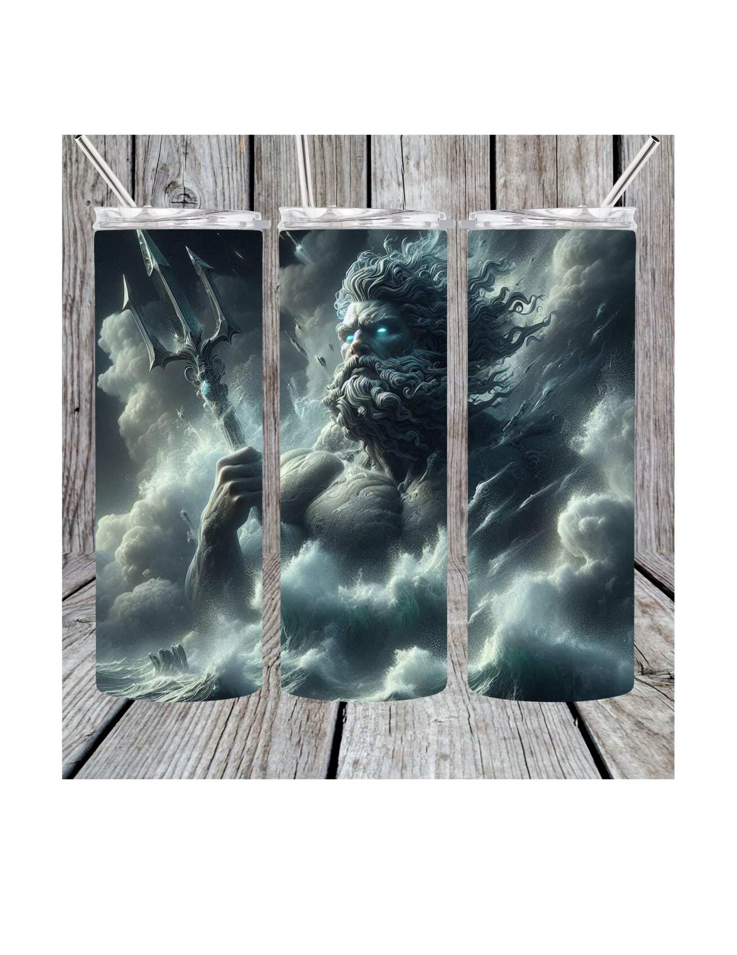 Posiedon God of Sea tumbler