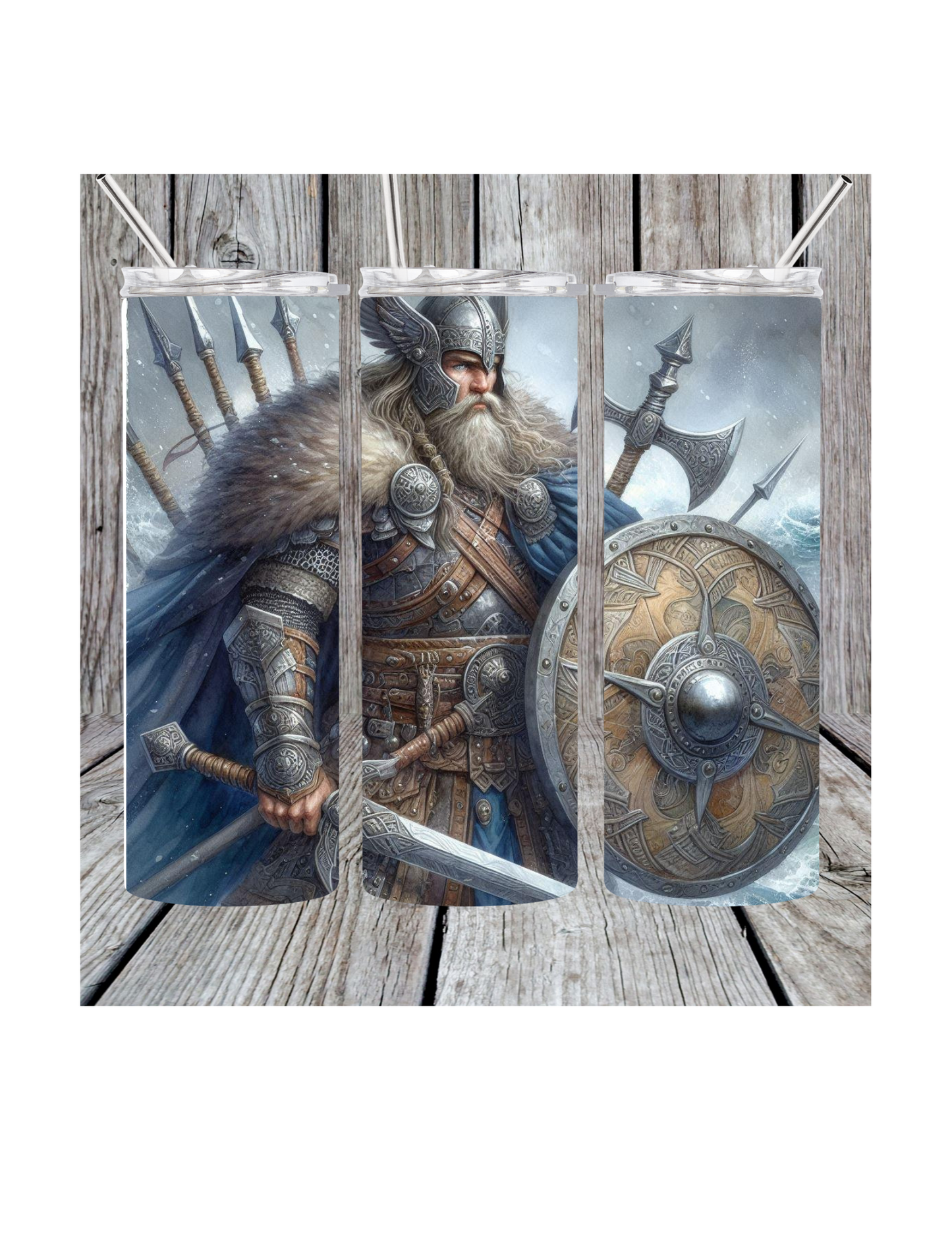 Viking warrior tumbler