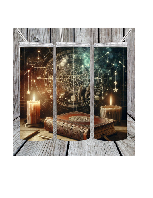Book and candle tumbler