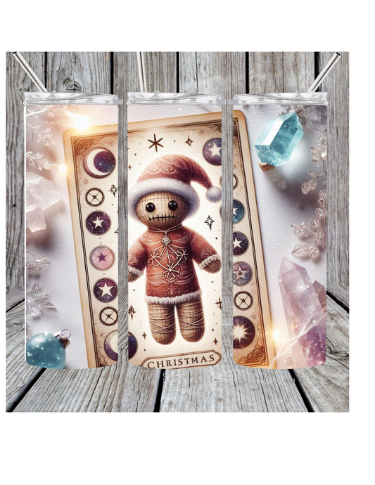 Christmas tarot tumbler