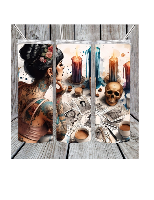 Tarot reader tumbler
