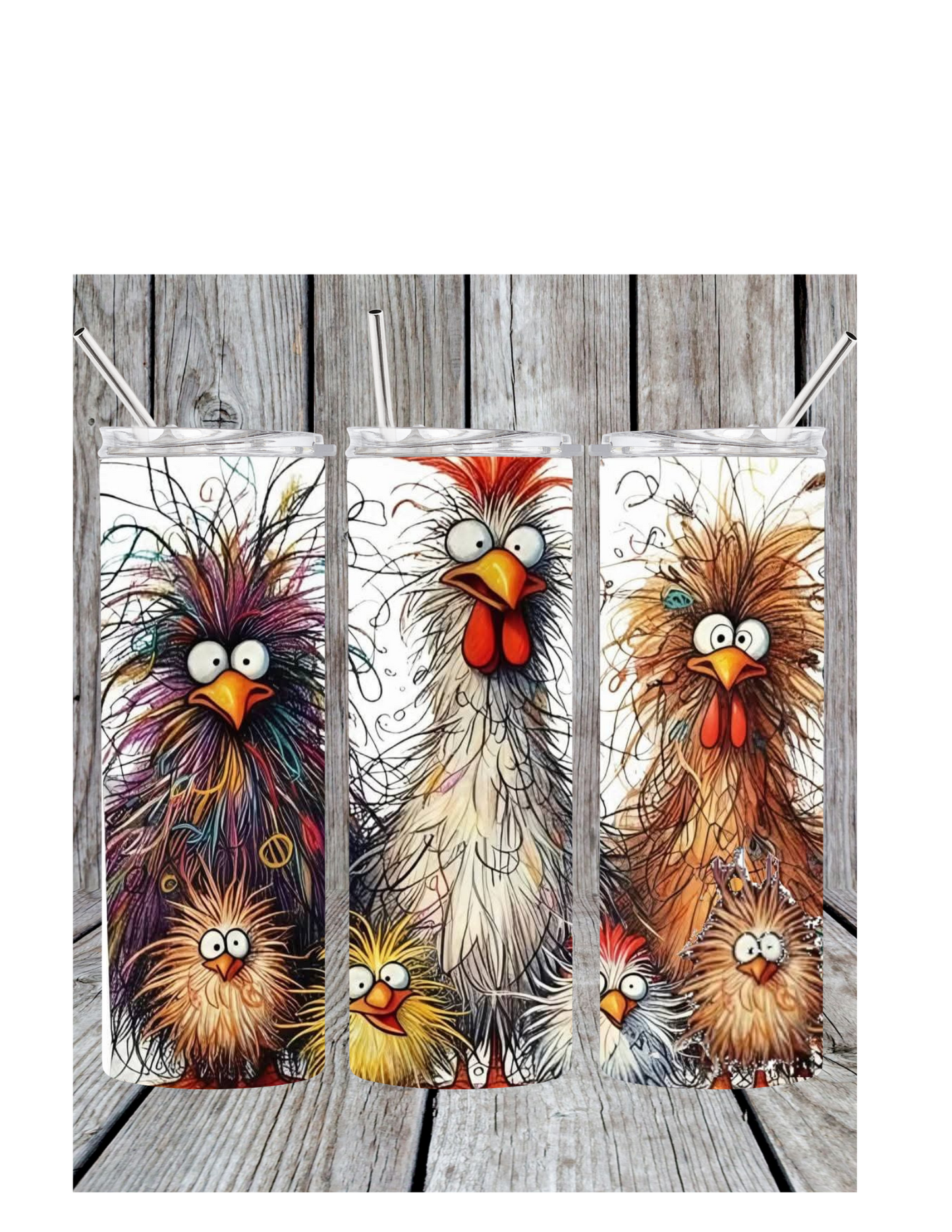 Crazy chicken tumbler