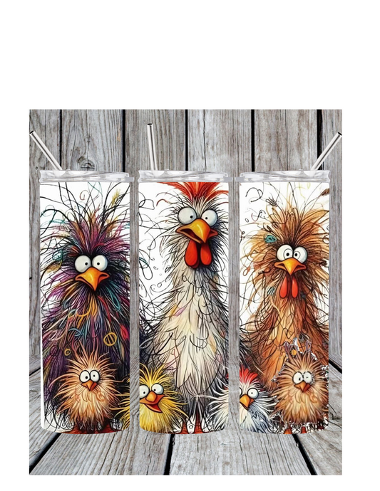 Crazy chicken tumbler