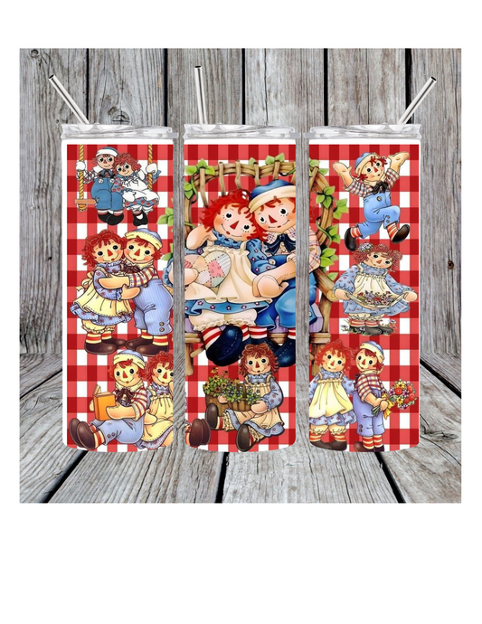 Raggedy Ann tumbler