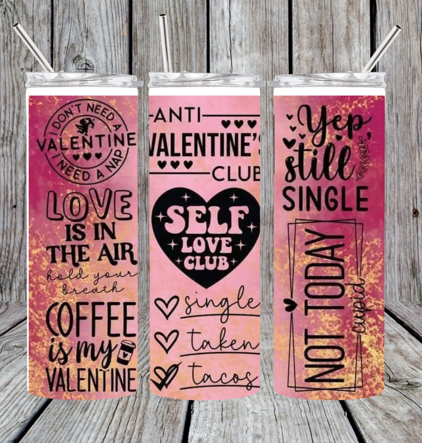 Anti valentine club tumbler