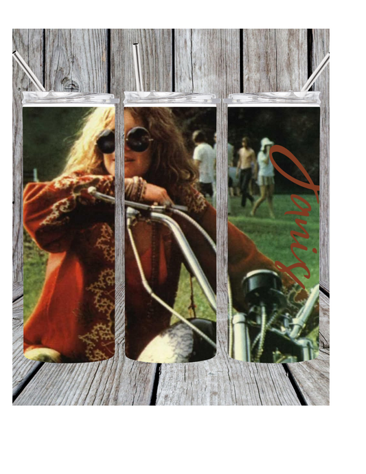 Janis joplin tumbler