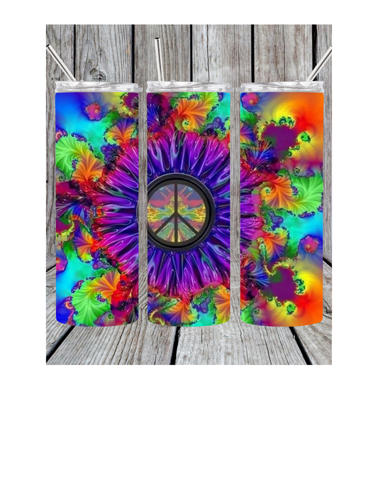 Peace sign tumbler