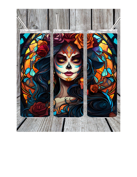 Day of dead tumbler