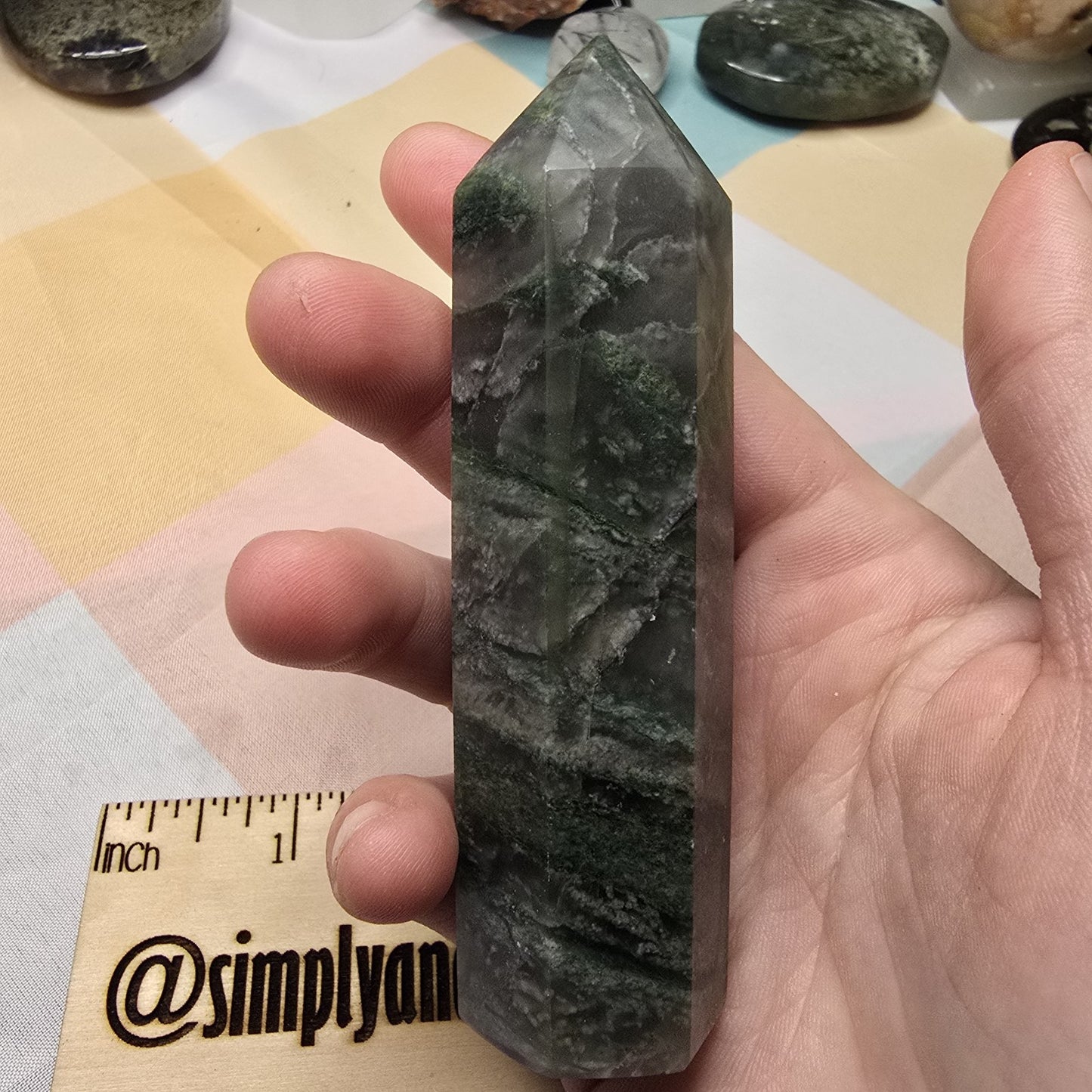 African Jade Crystal Tower