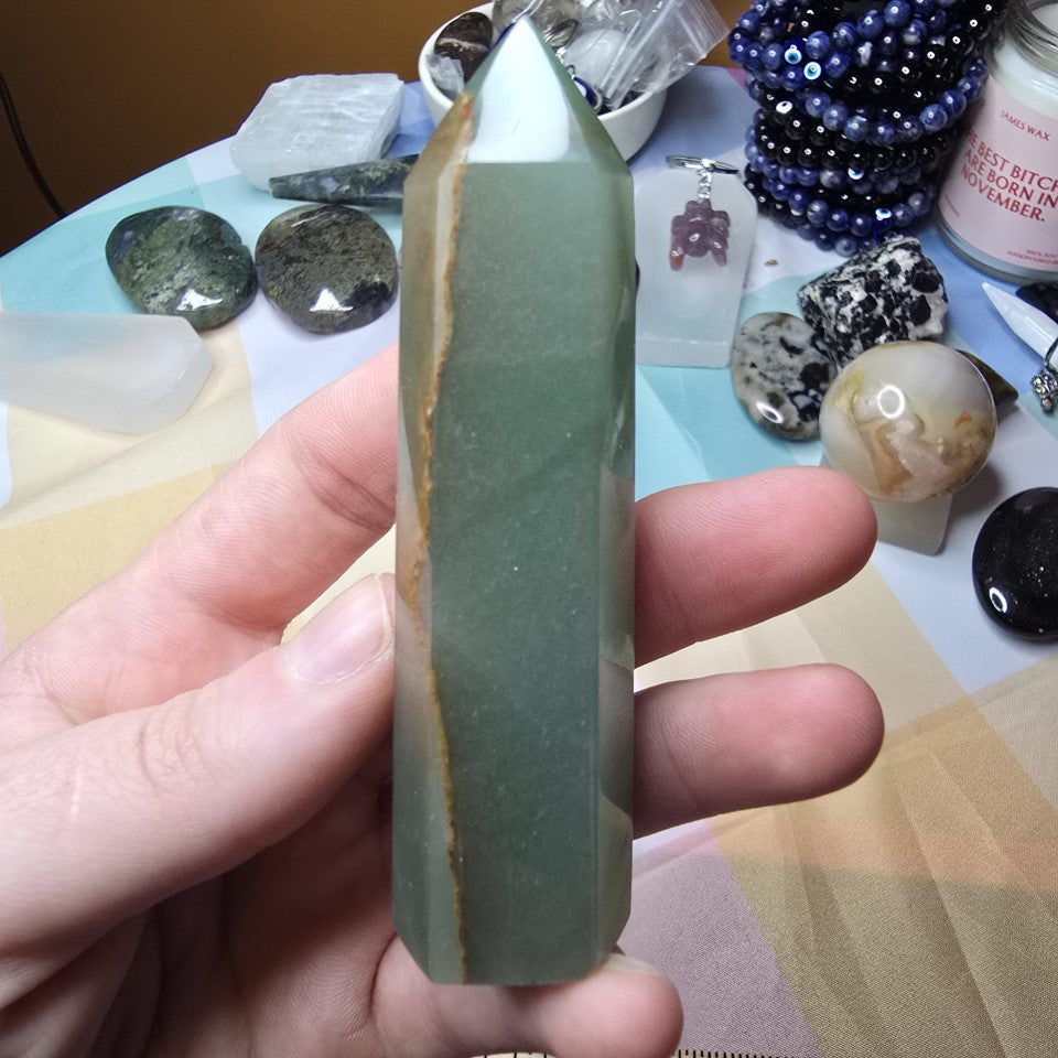 Green Aventurine Crystal Tower
