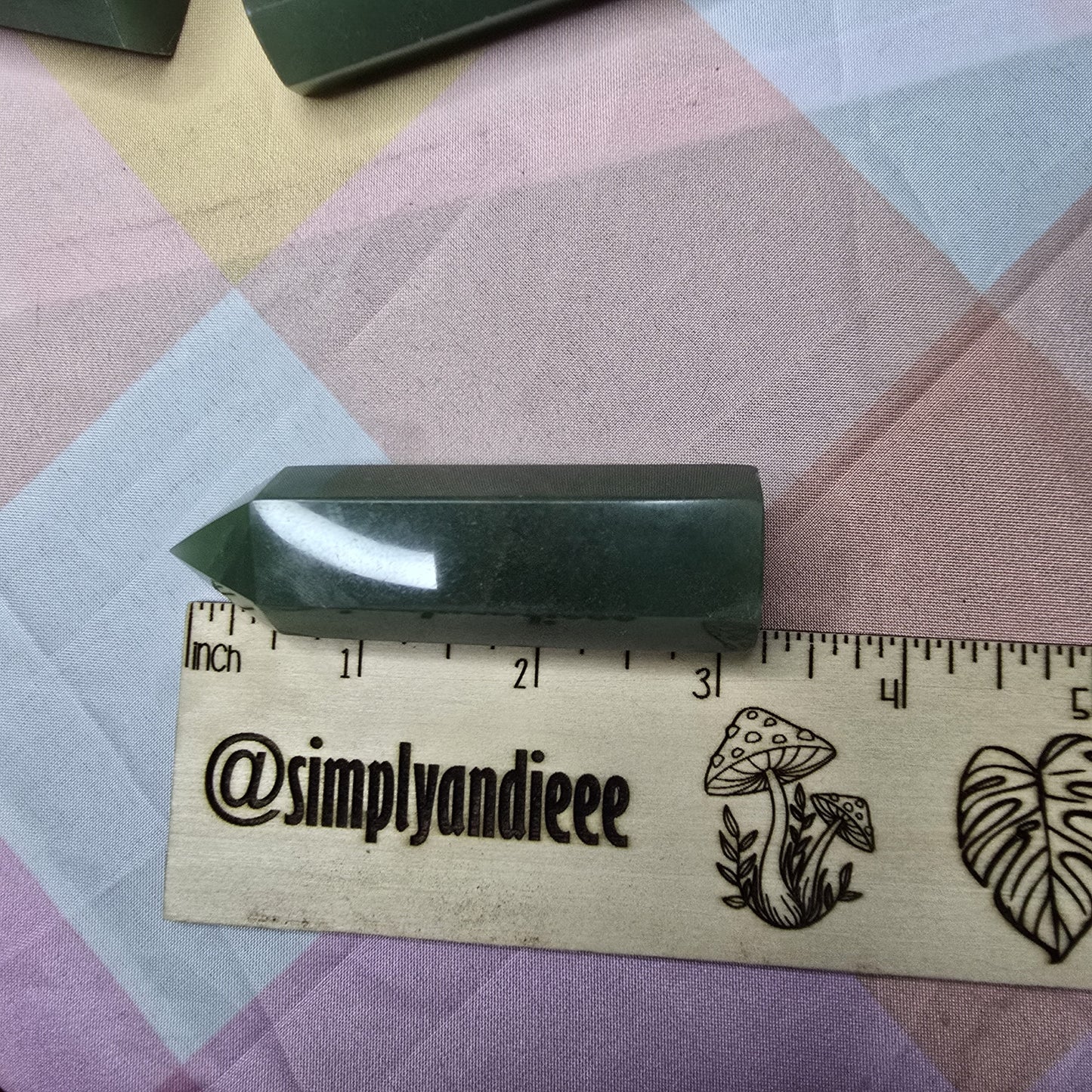 Green Aventurine Tower 3.25” Healing Crystal Point – Luck Abundance – New