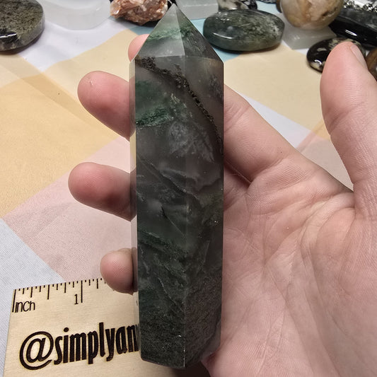African Jade Crystal Tower
