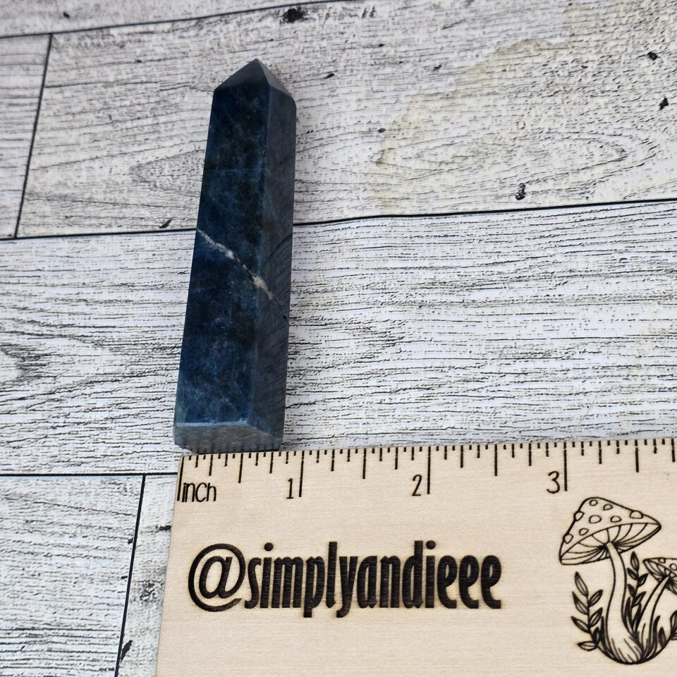 Blue Apatite Crystal tower point