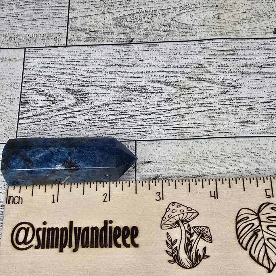 Blue Apatite Crystal tower point