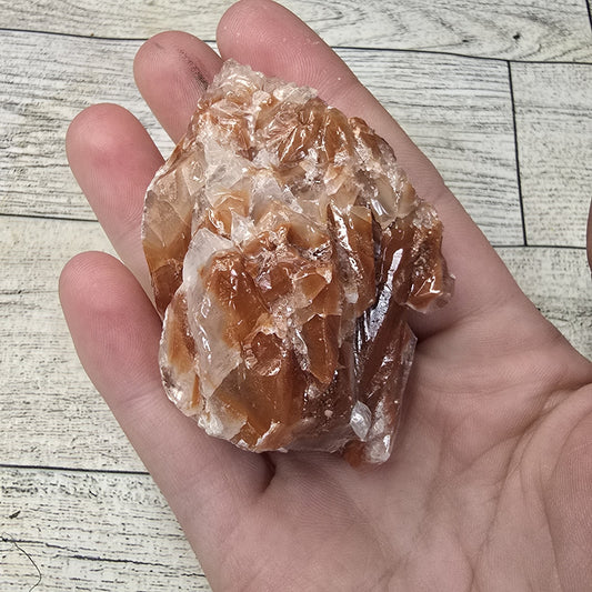 Red Calcite Crystal Chunk