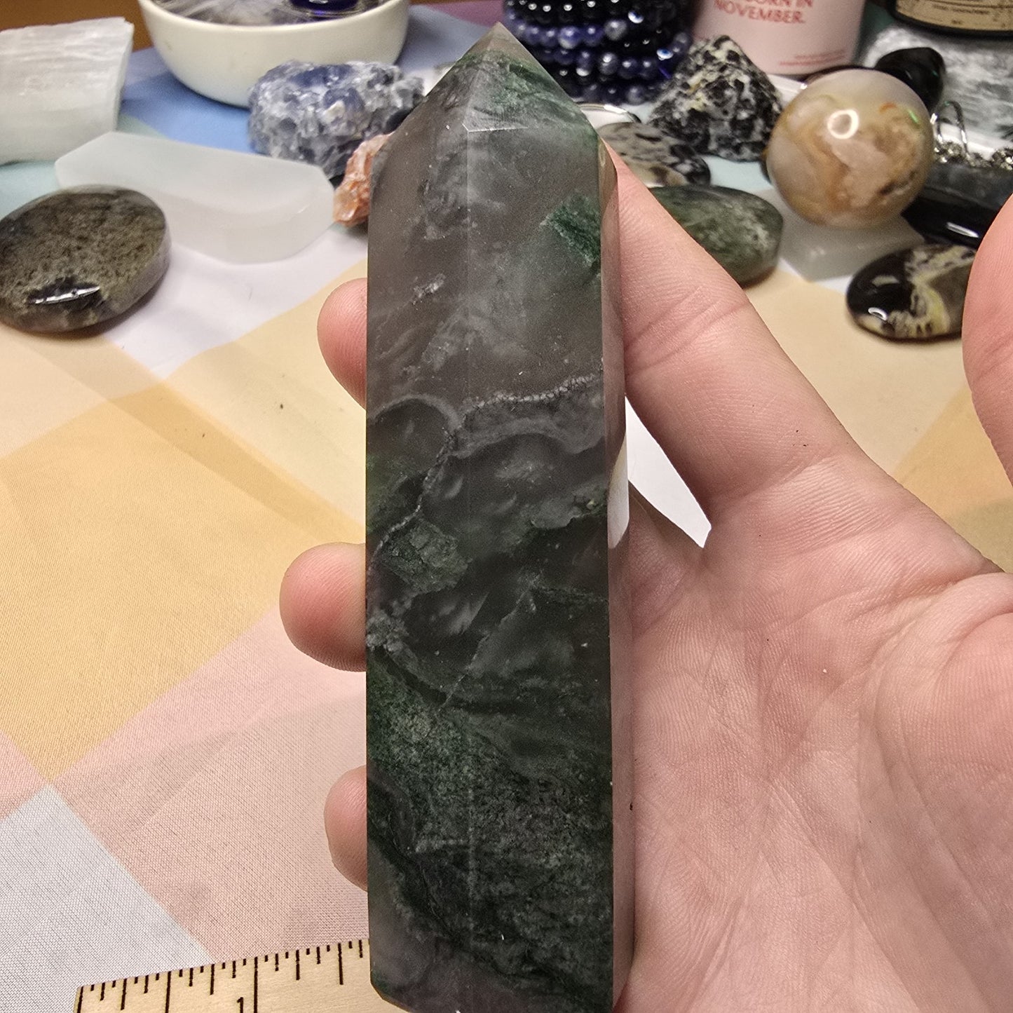 African Jade Crystal Tower