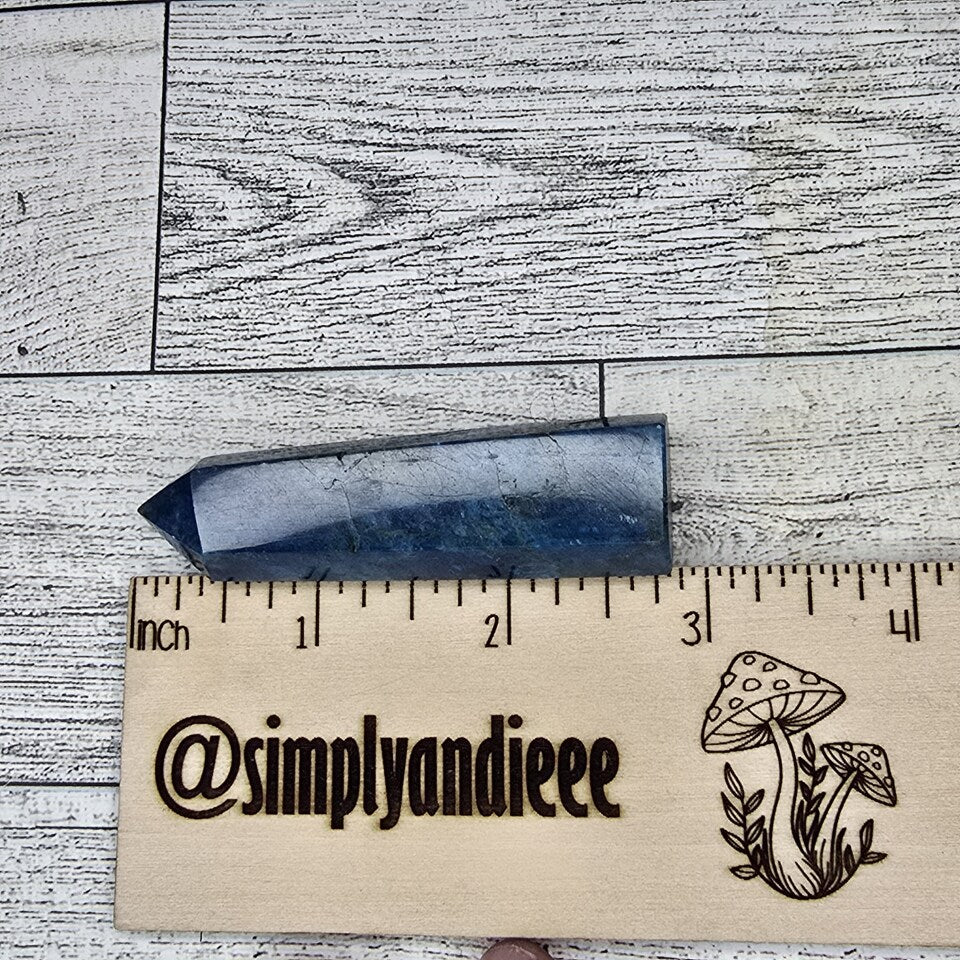 Blue Apatite Crystal tower point