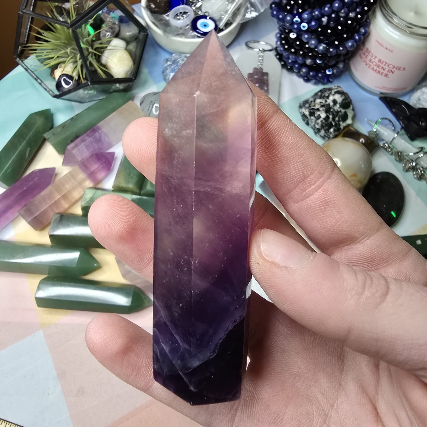 Fluorite Crystal Tower F
