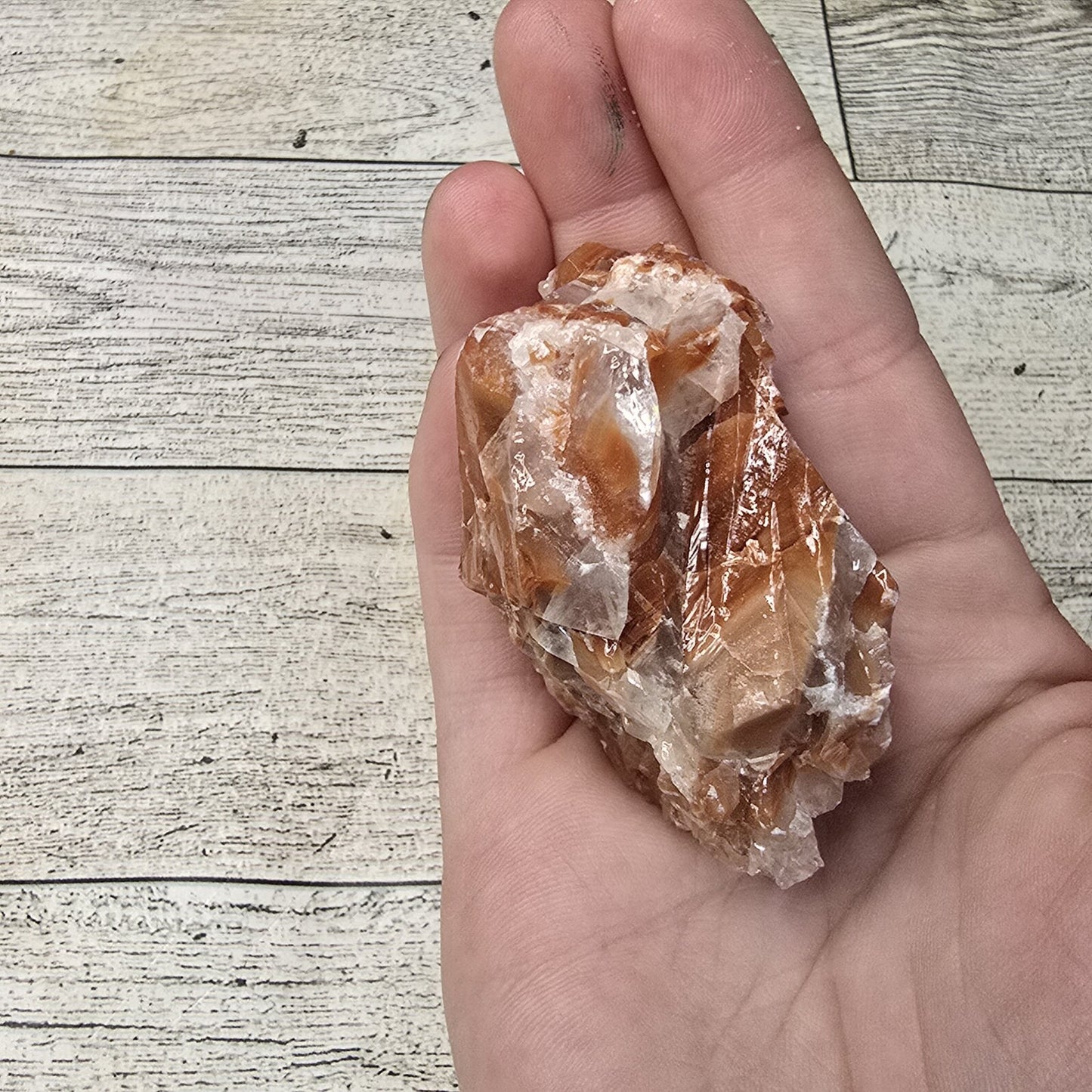 Red Calcite Crystal Chunk