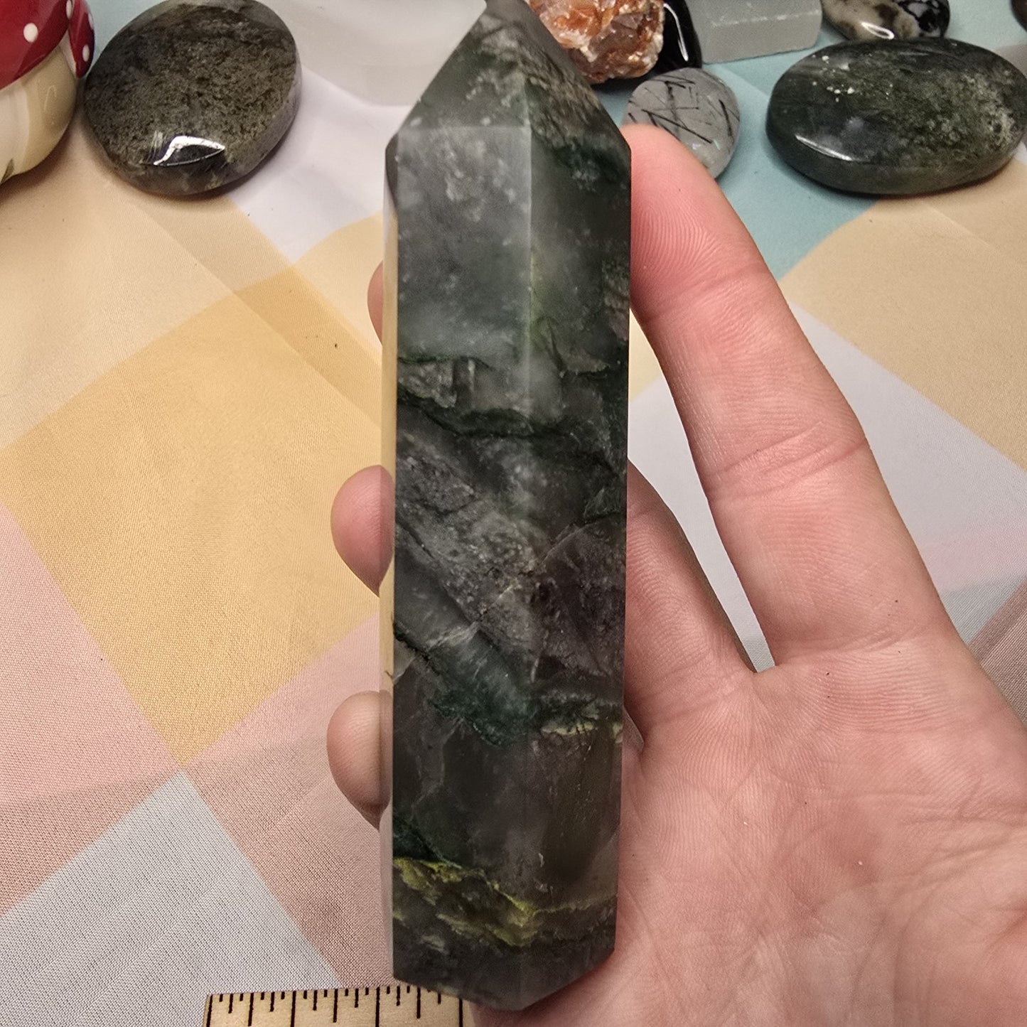 African Jade Crystal Tower