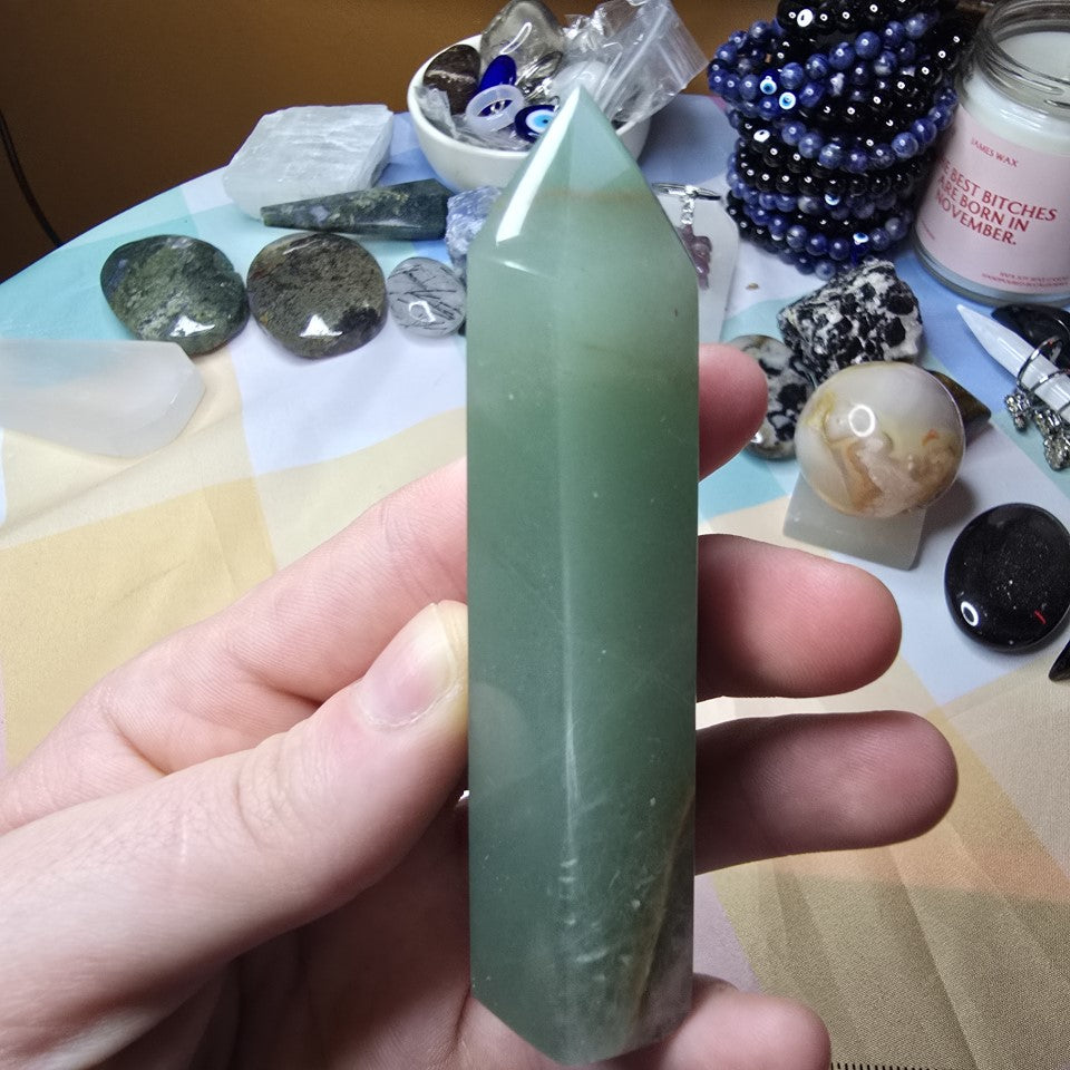 Green Aventurine Crystal Tower