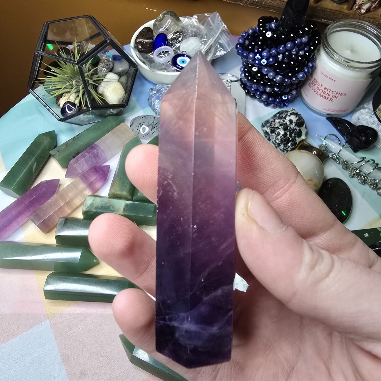 Fluorite Crystal Tower F